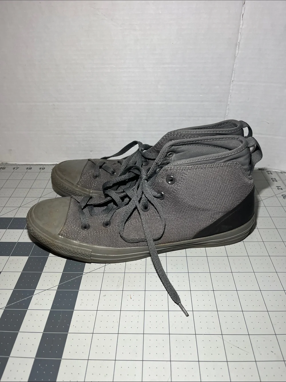 Converse Gray High-Top Canvas Sneakers